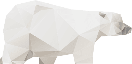 Artistic rendition of a bear