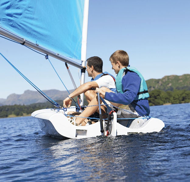 boys sailing
