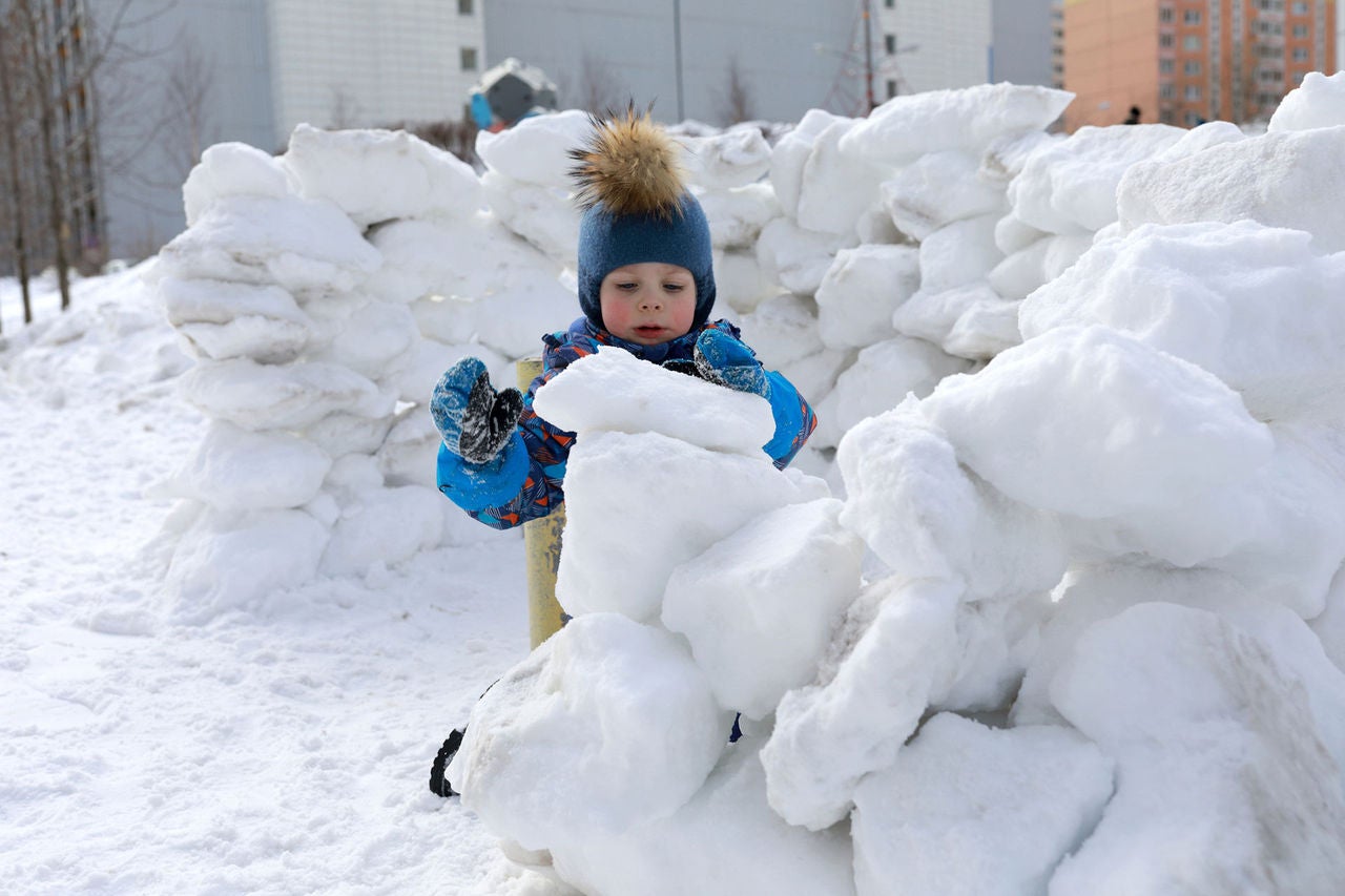 child making fort