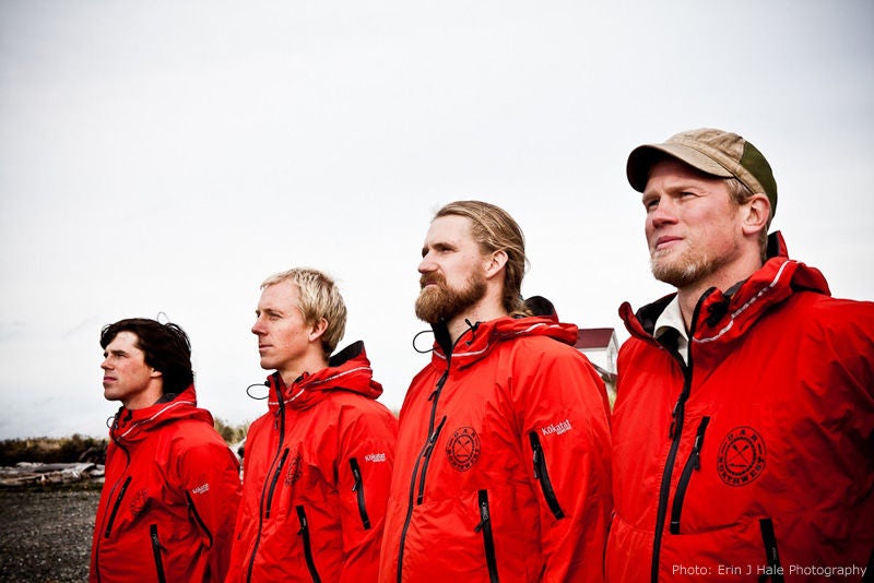 Team of rowers in the Africa to America tour