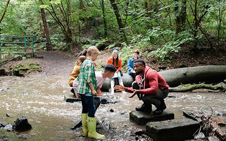 teacher kids nature learning