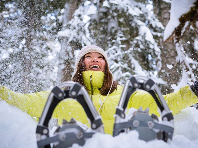 snowshoeing