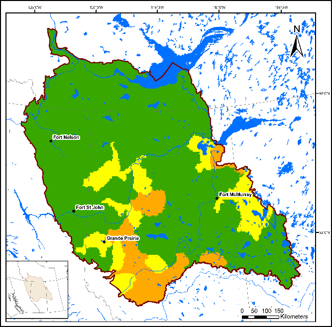 Fisher habitat in 2010