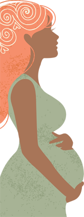illustration d'une femme enceinte