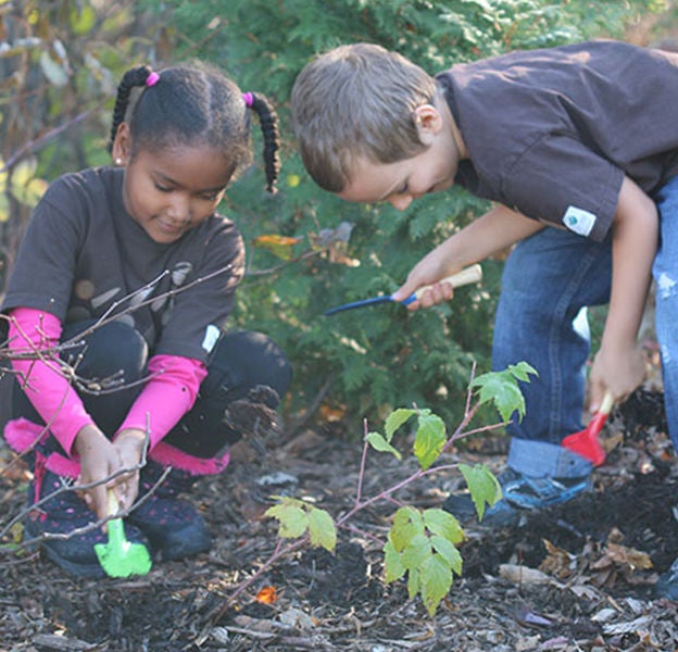 kids playing with kit
