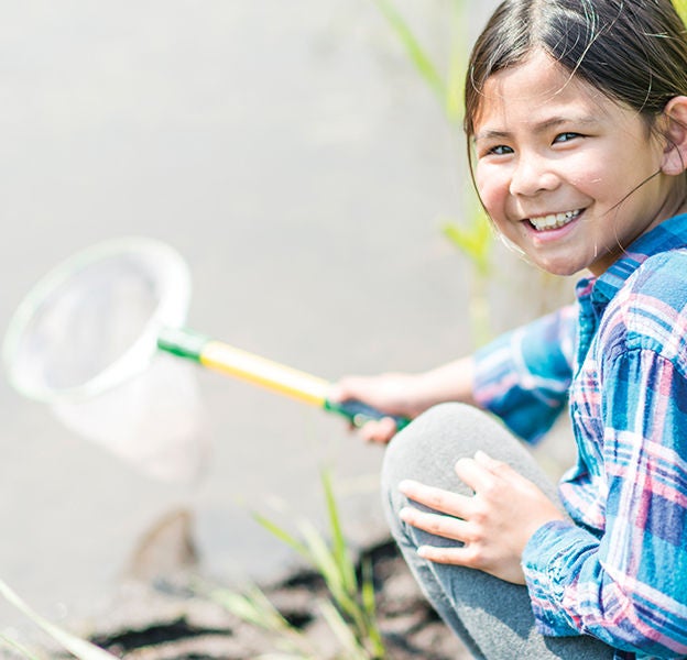 girl gardening