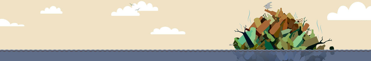 row header clouds garbage