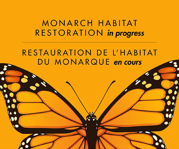 monarch restoration sign 